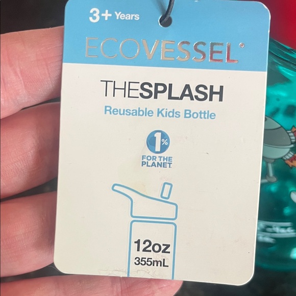 EcoVessel Science Cat Kids Water Bottle  - 12 oz - Picture 2 of 6